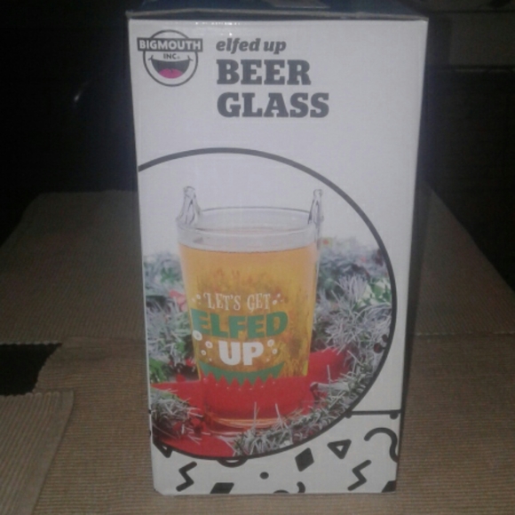 💗3/$20💗  LETS GET ELFED UP BEER GLASS - Picture 2 of 5